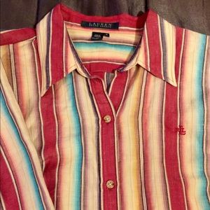 Lauren Ralph Lauren button down dress blouse